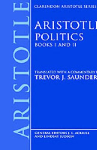 Image for Politics: Books I and II (Clarendon Aristotle Series) (Bks.1 & 2)
