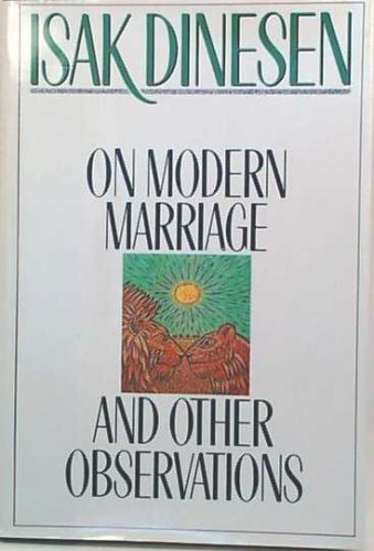 Image for On Modern Marriage: And Other Observations
