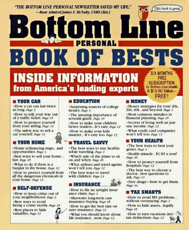 Image for The Bottom Line Personal Book of Bests: Inside Information from America's Leading Experts